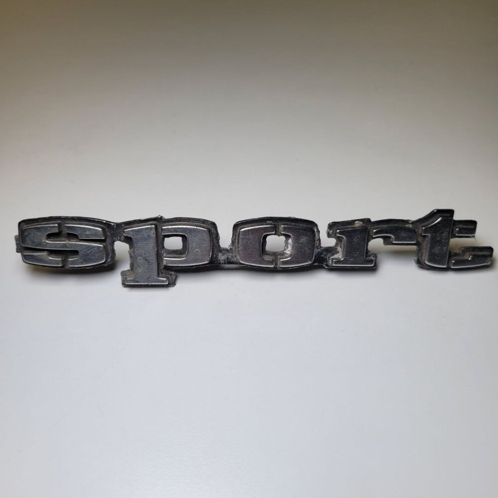 Sport Emblem Chrome Chevy‎ 60s 70s Vintage Replacement Part 6 Inch Car Part